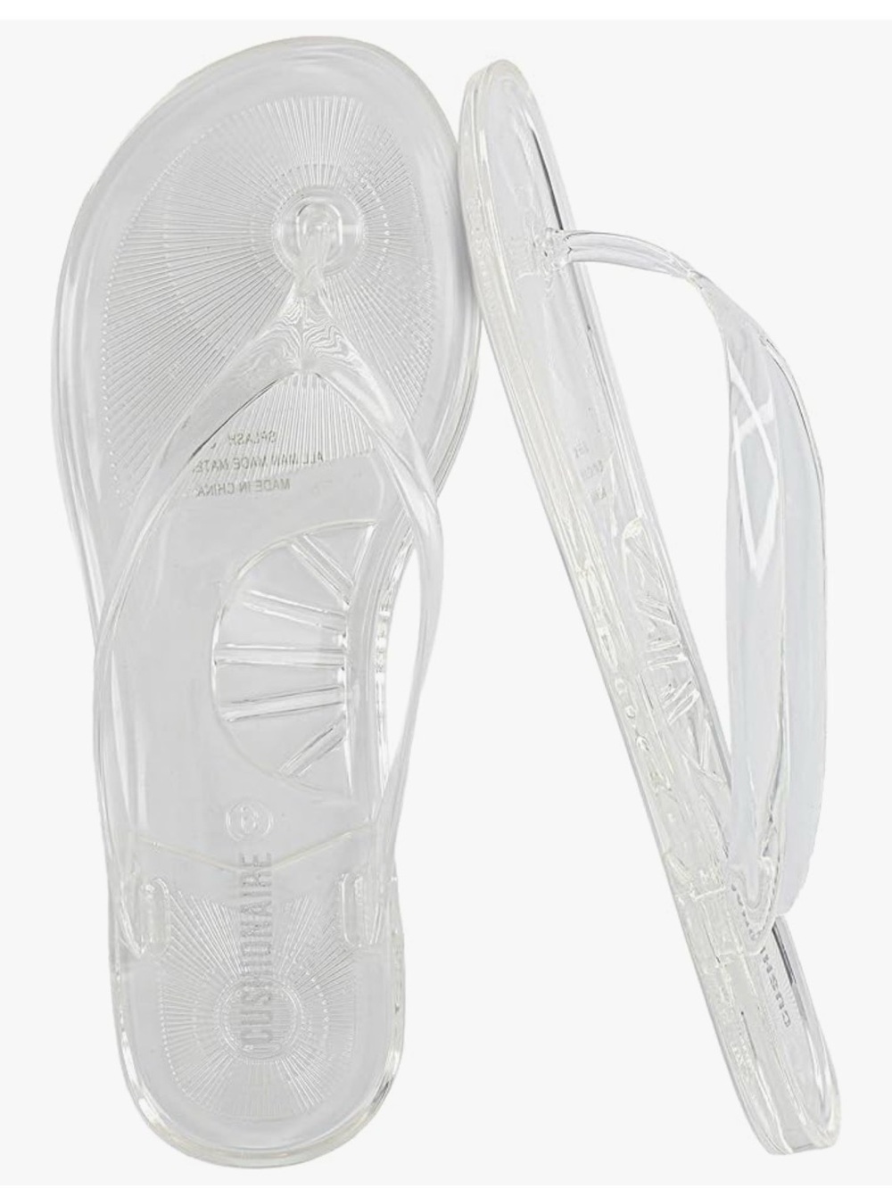 Clear Jelly Flip Flop Sandals - Transparent Women’s Sandals